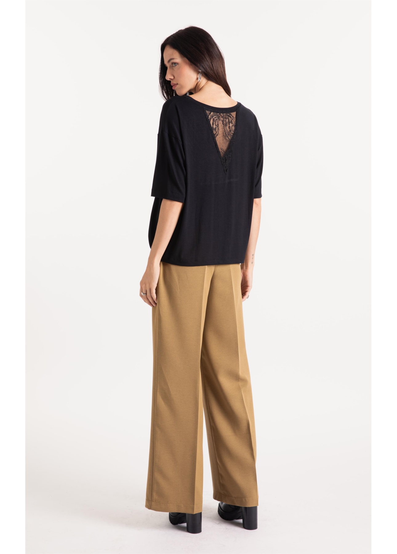 Calça Lilla Patte D`eph Buttons Ocre